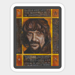 Waylon Jennings Sticker